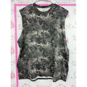 RedHead tank top muscle shirt grey white  & Black Camo Muscle Tee